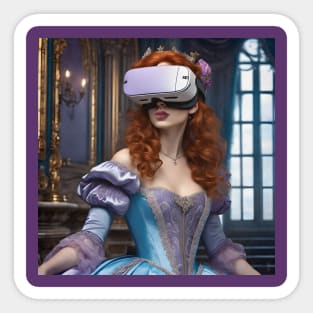 Baroque Lady VR Gamer Sticker